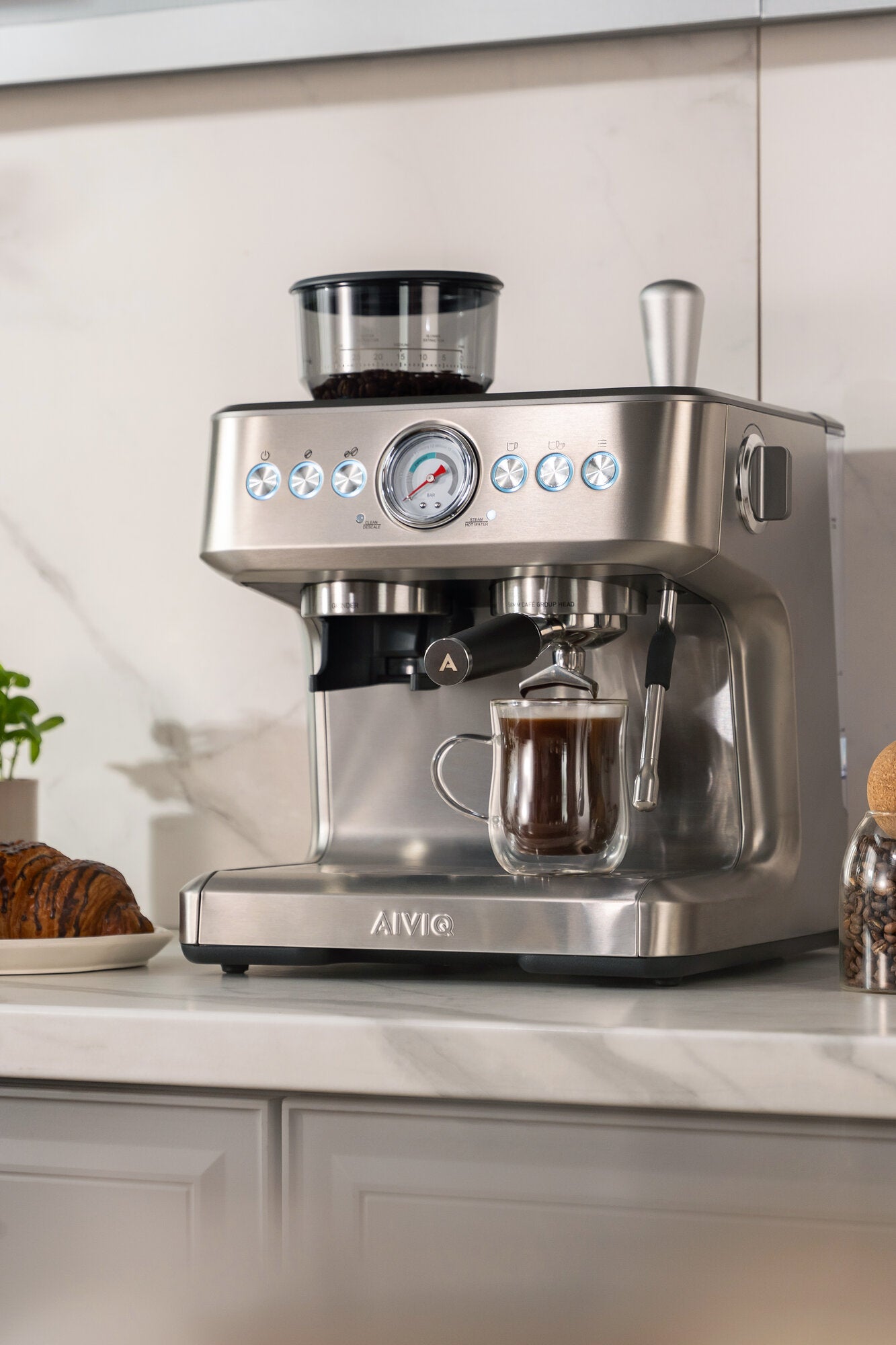 Aspire Core espressomaskine - sølvfarvet